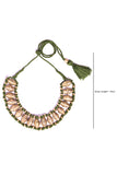 Brass Thread Choker Necklace D86