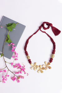 Brass Thread Princess Necklace D88a