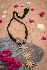 Dhokra Flower Thread Necklace D94