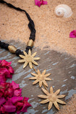 Dhokra Flower Thread Necklace D94