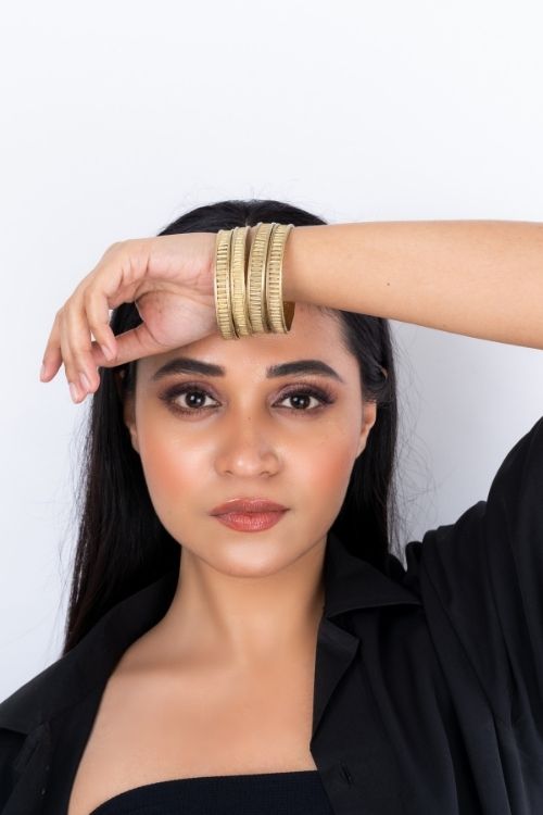 Dokra Stripe Bangle