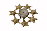 Dhokra Floral Candle Stand