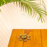 Dhokra Floral Candle Stand