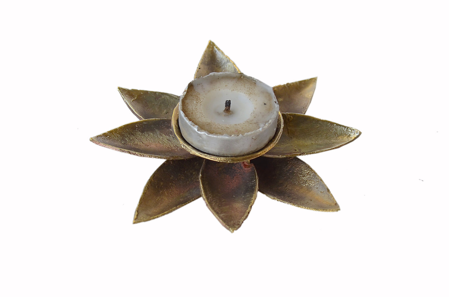 Dhokra Lotus Candle Stand
