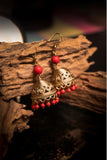 Bharani Coral Beaded Earrings