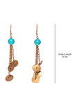 Miharu Brass Chain Earring DEr17a