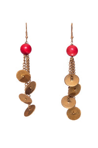 Miharu Brass Chain Earring DEr17b