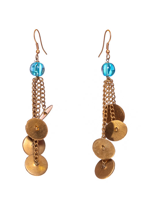 Miharu Brass Chain Earring DEr17c