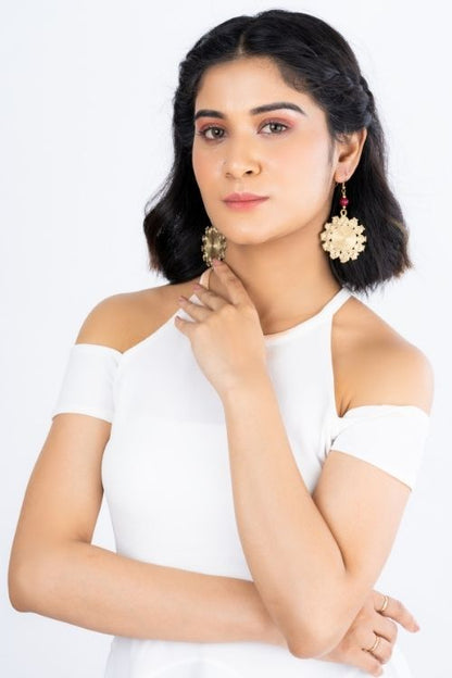 Geometric Circular Hook Earrings DEr67