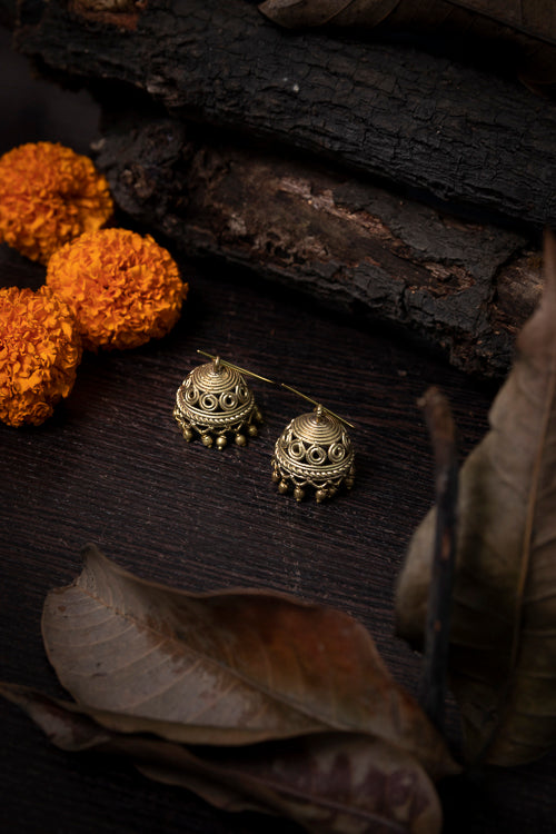 Buy Oxidized Black Round Tops Earrings Indian Jhumka Earring Indian Jewelry  Jaipur Jewellery Party Wear Earrings Fashion Jewelry Gift Online in India -  Etsy