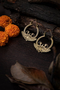 Dokra Flower Bali Earrings DEr84