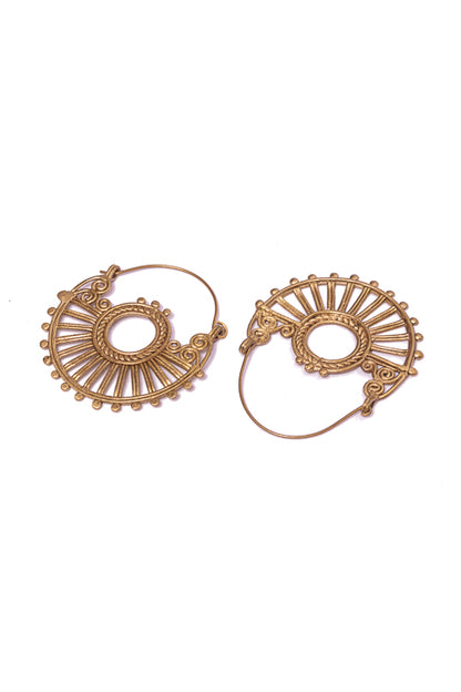 Dokra Geometric Bali Earrings DEr85