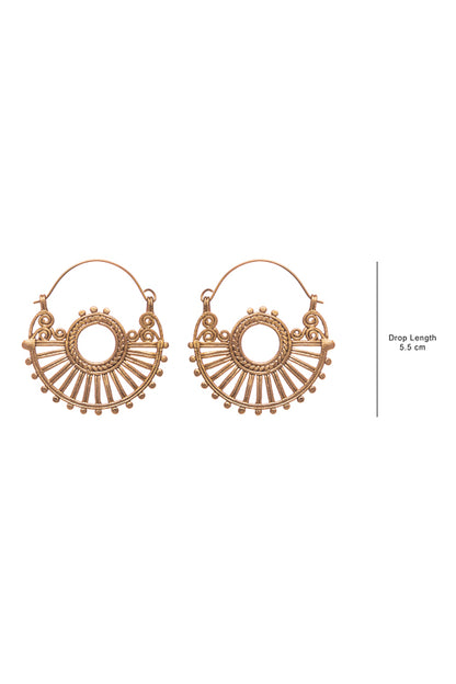 Dokra Geometric Bali Earrings DEr85