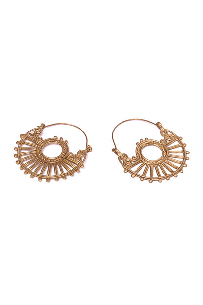 Dokra Geometric Bali Earrings DEr85