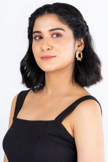 Dokra Rhombus Stud Earrings DEr87