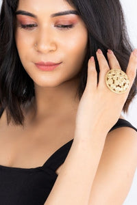 Dhokra Circular Finger Ring