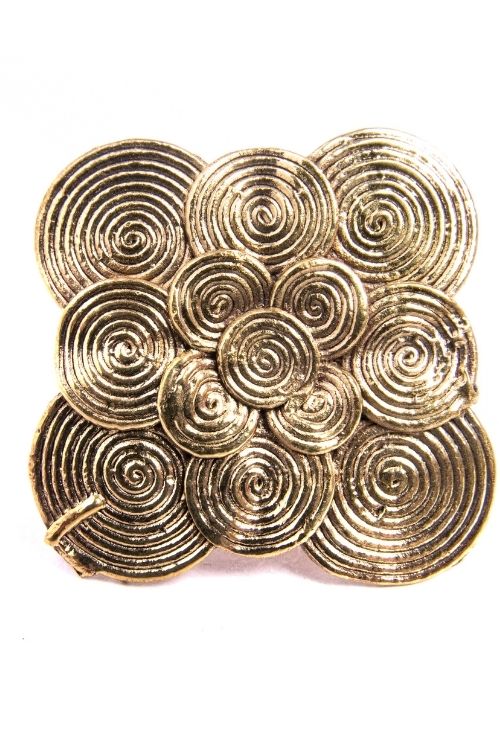 Shop Dhokra Circular Flower Ring at Best Price - Miharu Crafts