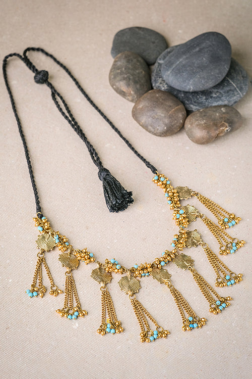 Rati Semi-precious Brass Necklace CD1957