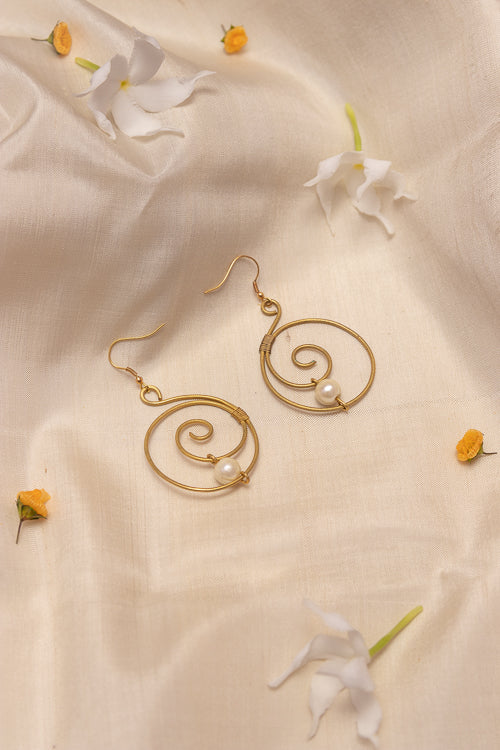 Spiral light earrings EB13