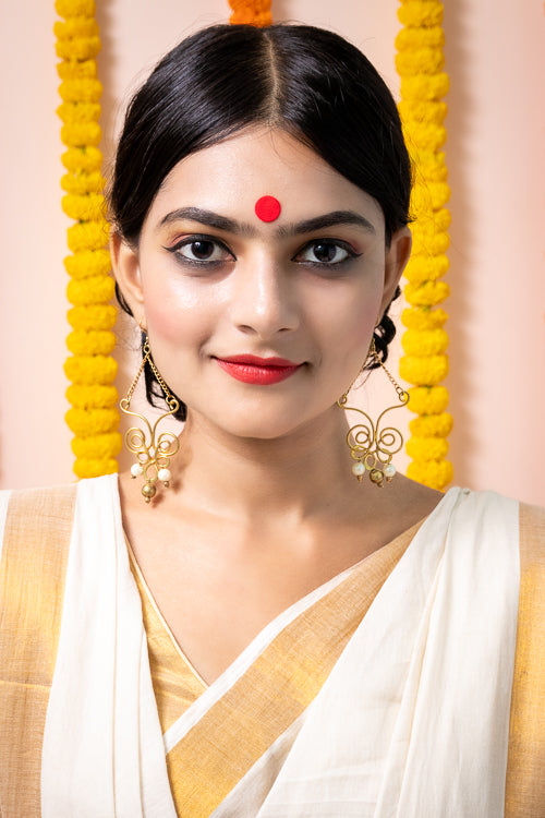 Pearl with Dangle & Drop Earrings EB19