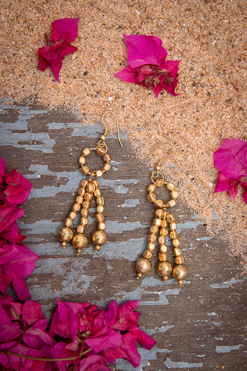 Dhokra Beaded Earrings EB23