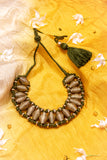 Brass Thread Choker Necklace D86