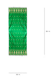 Green Silk Hand woven Dupatta MIH087