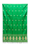 Green Silk Hand woven Dupatta MIH087