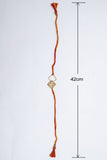 Miharu Handmade Dokra Wire Square Rakhi