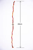 Miharu Handmade Red-Yellow Dokra Beaded Rakhi