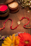 Miharu Handmade Multi Thread red  Beaded Rakhi