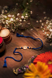 Miharu Handmade Blue Dokra Rakhi