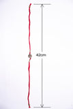 Miharu Handmade Light Red Dokra Beaded Rakhi
