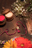 Miharu Handmade Multi Thread Dokra Rakhi