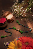 Miharu Handmade Multi Thread Dokra Twisted Rakhi