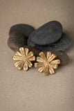 Miharu Dhokra Double Flower Earrings