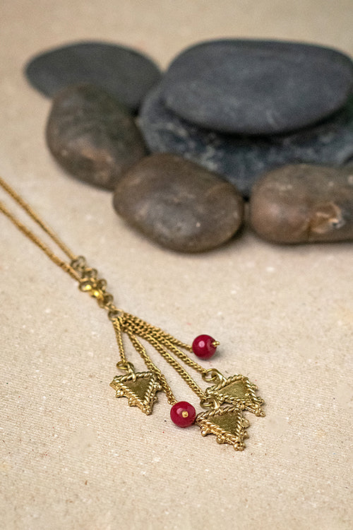 Dokra Triangle Brass Necklace