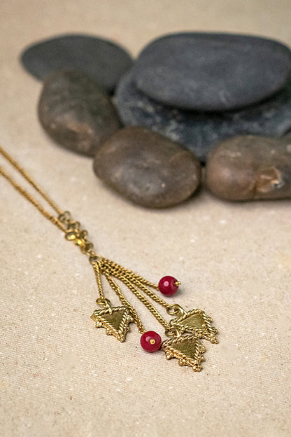 Dokra Triangle Brass Necklace