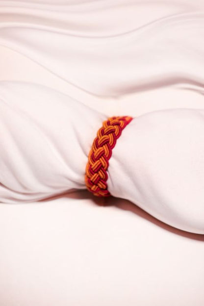 Miharu Cotton Thread and Cord Braided Wristband TBr18