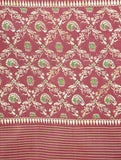 Maroon Pure Silk Hand Woven Dupatta MIH01