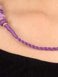 Purple Gold Tone Necklace TR02