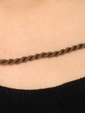 Brown Beige Gold Tone Necklace TR03