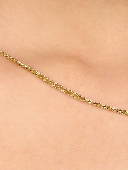 Multicolored Gold Tone Necklace